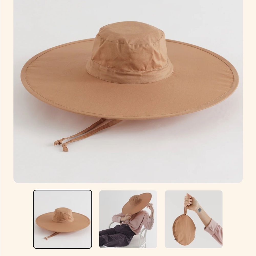 Baggu Packable Sun Hat in Adobe